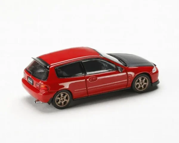 Hobby Japan Honda Civic (EG6) SIR-II JDM Style – Milano Red with Carbon Hood – JDM64 3